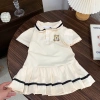 Váy Polo Thêu Gâu Cổ Viền Đen cho Bé Gái Size 9‑29kg V3.096 Giá ưu đãi 115k 5