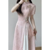 Váy sườn xám Qipao Trung Quốc - Đẹp Năm Mới, nhiều size, giá ưu đãi