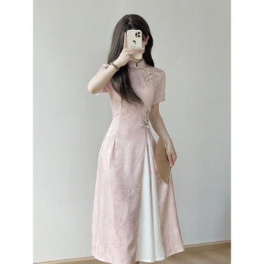 Váy sườn xám Qipao Trung Quốc - Đẹp Năm Mới, nhiều size, giá ưu đãi 3