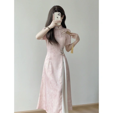 Váy sườn xám Qipao Trung Quốc - Đẹp Năm Mới, nhiều size, giá ưu đãi 6