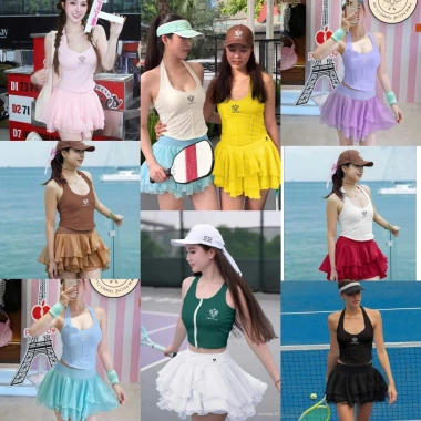 Váy Thể Thao Voan Cao Cấp Pickleball Tennis Golf - Quảng Châu Giá 339k