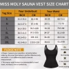 Vest Shaper MAOYE66SY Quần Lót Nữ Không Tay Khóa 3 Hàng Dây Kéo Fit Eo Cinching 2