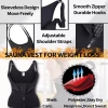 Vest Shaper MAOYE66SY Quần Lót Nữ Không Tay Khóa 3 Hàng Dây Kéo Fit Eo Cinching 3