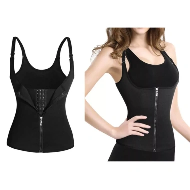 Vest Shaper MAOYE66SY Quần Lót Nữ Không Tay Khóa 3 Hàng Dây Kéo Fit Eo Cinching 4