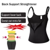 Vest Shaper MAOYE66SY Quần Lót Nữ Không Tay Khóa 3 Hàng Dây Kéo Fit Eo Cinching 5