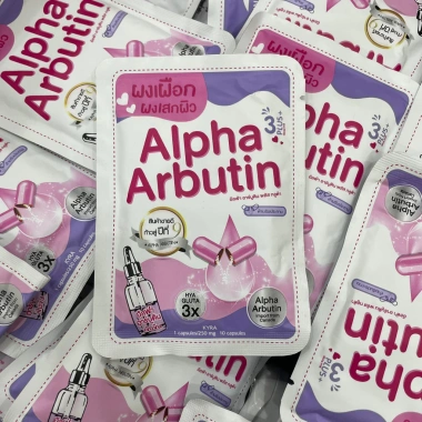 Vỉ 10 viên Alpha Arbutin Thái Lan chính hãng - Kích trắng, chống nắng, 90.000 VND 2 Vỉ 10 viên Alpha Arbutin Thái Lan chính hãng - Kích trắng, chống nắng, 90.000 VND 2