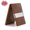 Ví Da Nam Bifold Đa Chức Năng Mỏng Kẹp Tiền Kim Loại - Thời Trang VN 2