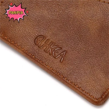 Ví Da Nam Bifold Đa Chức Năng Mỏng Kẹp Tiền Kim Loại - Thời Trang VN