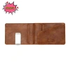 Ví Da Nam Bifold Đa Chức Năng Mỏng Kẹp Tiền Kim Loại - Thời Trang VN 7