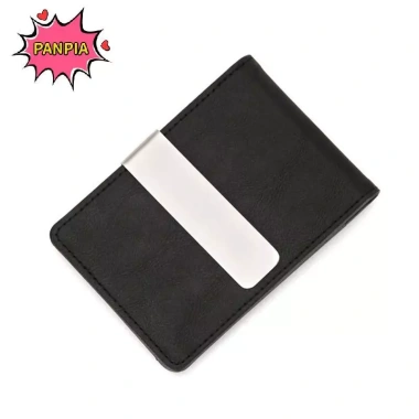 Ví Da Nam Bifold Đa Chức Năng Mỏng Kẹp Tiền Kim Loại - Thời Trang VN