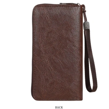Ví Dài JUIC Nam - Túi ly hợp dung 2 lớp PU, nhiều ngăn thẻ, dây kéo, chỉ 92.556₫