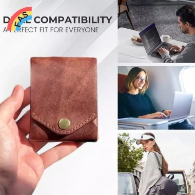 Ví đựng thẻ đa chức năng da thủ công mỏng, tích hợp khe cắm bút - Lý tưởng cho kinh doanh và du lịch VN 5