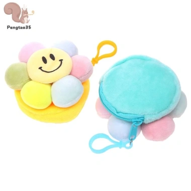 Ví Đựng Tiền Hoa Hướng Dương Dễ Thương - Mặt Dây, Chìa Khóa, Ba Lô, Ô Tô COD