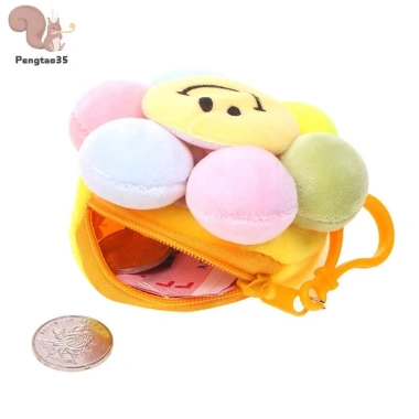 Ví Đựng Tiền Hoa Hướng Dương Dễ Thương - Mặt Dây, Chìa Khóa, Ba Lô, Ô Tô COD