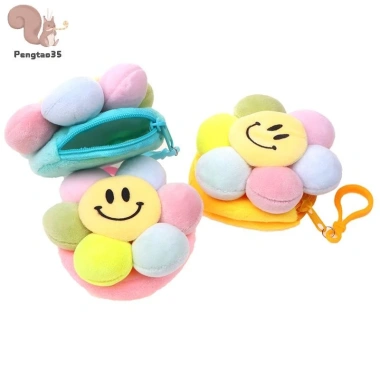 Ví Đựng Tiền Hoa Hướng Dương Dễ Thương - Mặt Dây, Chìa Khóa, Ba Lô, Ô Tô COD