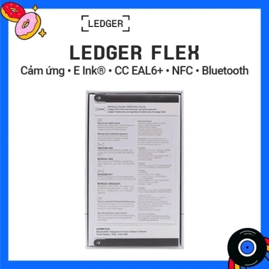 Ví lạnh Ledger Flex chính hãng - Màn hình cảm ứng E‑Ink, giảm 20% chỉ 8.190.000₫ 8