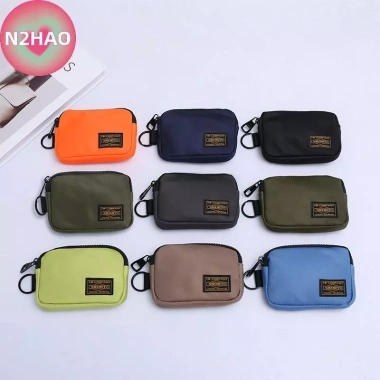 Ví Nam N2HAO Thường Ngày Vải Dây Kéo – Túi Đựng Tiền Xu, Thẻ, Chìa Khóa Nhỏ