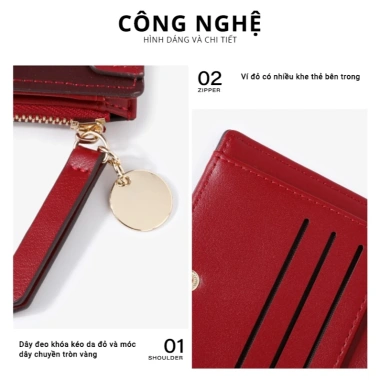 Ví Nữ Da Cao Cấp Hiện Đại - Commute & Công Việc, Quà Tặng Lễ, Giá 189.000₫ 7