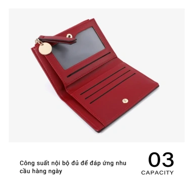 Ví Nữ Da Cao Cấp Hiện Đại - Commute & Công Việc, Quà Tặng Lễ, Giá 189.000₫ 8