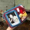 Ví tiền xu F&X siêu dễ thương, vải denim corduroy, khóa kéo ngắn, gập gọn, clutch hoạt hình, nhỏ gọn, giá ưu đãi 5