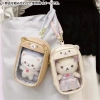 Ví tiền xu Rilakkuma Korilakkuma Gấu Itabag trong suốt, túi sắp xếp và móc khóa Giá 194.400₫ 4