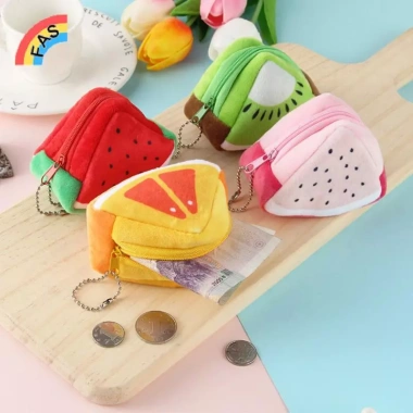 Ví Trái Cây Dễ Thương Sang Trọng - Ví Tiền Xu Nữ Hoạt Hình Đổi Túi Đa Năng, Quà Tặng Bé Gái 3