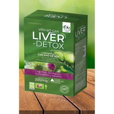 Viên Bổ Gan Liver Detox DDK – Hỗ Trợ Giải Độc Gan, Bảo Vệ Gan, Giảm Tình Trạng Bốc Hoả, Cáu Gắt – Hộp 60 Viên