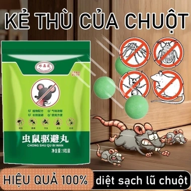 Viên Đuổi Chuột Băng Phiến Siêu Mạnh – Thảo Dược An Toàn, Long Não, Giá 30.500đ (Giá Gốc 38.430đ)