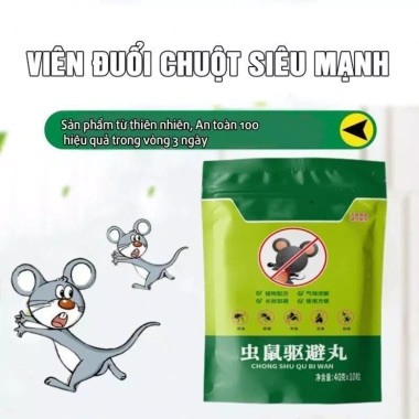 Viên Đuổi Chuột Băng Phiến Siêu Mạnh – Thảo Dược An Toàn, Long Não, Giá 30.500đ (Giá Gốc 38.430đ)