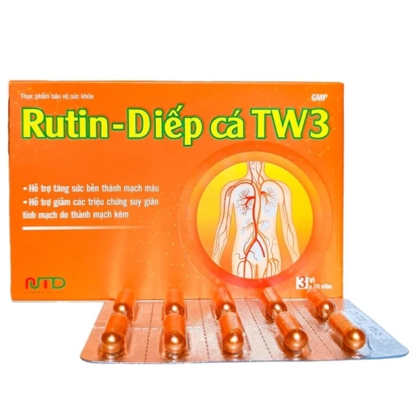 Hình ảnh sản phẩm Viên uống Rutin Diếp cá TW3 – Hỗ trợ bền vững thành mạch, giảm còn 109.000