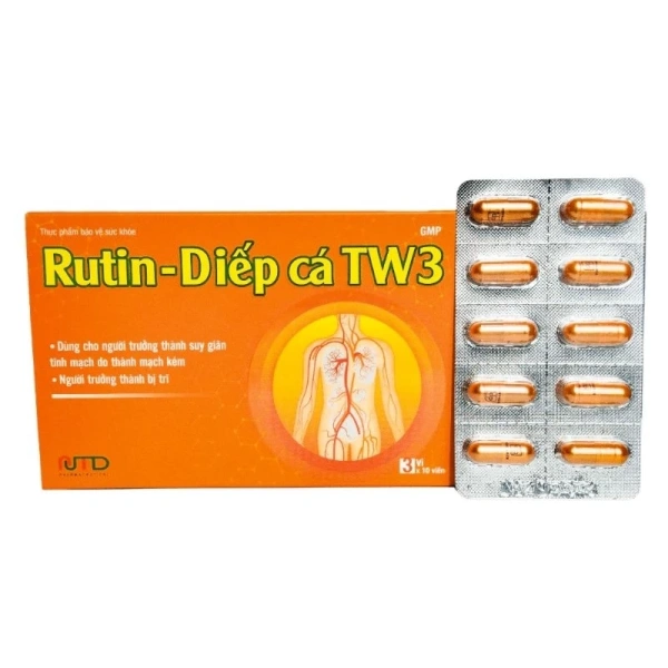 Hình ảnh sản phẩm Viên uống Rutin Diếp cá TW3 – Hỗ trợ bền vững thành mạch, giảm còn 109.000