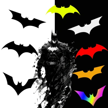 Vinyl phản quang DC Batman – Dán mũ bảo hiểm, ốp bình nhiên liệu, chống thấm nước