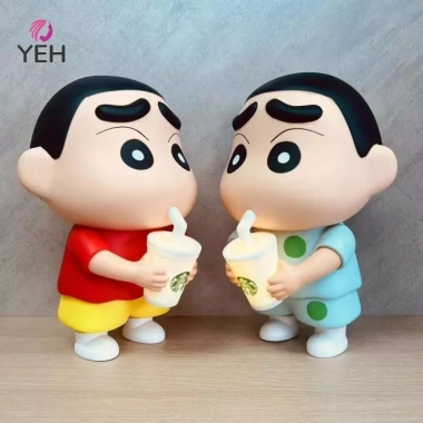 Vinyl Trà Sữa Phát Sáng 25cm - Cốc Trang Trí Shin-Chan Anime, Ưu Đãi 163.200₫