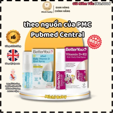 Vitamin D3K2 Xịt BetterYou Dlux D 400IU 15ml cho Bé Dưới 3 Tuổi - Giá 360k 3 Vitamin D3K2 Xịt BetterYou Dlux D 400IU 15ml cho Bé Dưới 3 Tuổi - Giá 360k 3