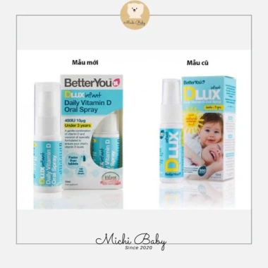 Vitamin D3K2 Xịt BetterYou Dlux D 400IU 15ml cho Bé Dưới 3 Tuổi - Giá 360k