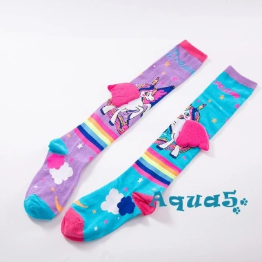 Vớ Aqua Little Girls hoạt hình Pony - Tất cao mềm tới đầu gối, thiết kế vui nhộn, giảm còn 125.604 VND