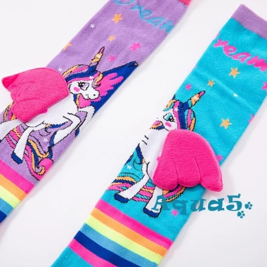 Vớ Aqua Little Girls hoạt hình Pony - Tất cao mềm tới đầu gối, thiết kế vui nhộn, giảm còn 125.604 VND