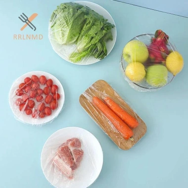 Vỏ bảo quản thực phẩm 100 tấm bọc nhựa tái sử dụng, giữ thực phẩm tươi, phim dán mới