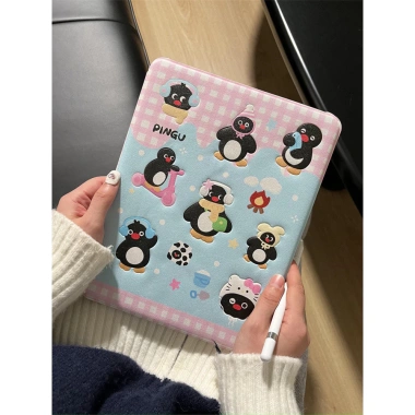 Vỏ bảo vệ iPad F X – Hình chim cánh cụt, tương thích iPad7/8/9, Mini 6, Pro 11, Air4/5 – Giá ưu đãi 230.719₫