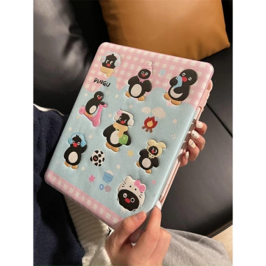 Vỏ bảo vệ iPad F X – Hình chim cánh cụt, tương thích iPad7/8/9, Mini 6, Pro 11, Air4/5 – Giá ưu đãi 230.719₫