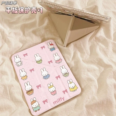 Vỏ bảo vệ iPad Miffy Rabbit hoạt hình - Dành cho iPad 11/10/9, Pro, Air 7/6/5 - Siêu dễ thương, giá giảm 392.273 VND