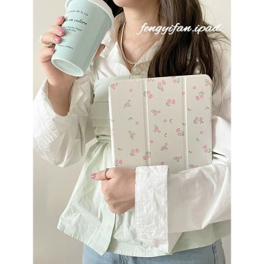 Vỏ bảo vệ iPad Pro 2.022 11 inch gấp ba lần, mặt gương hoa nhỏ, rãnh bút Air 4/5 - Giá chỉ 255.593 VND