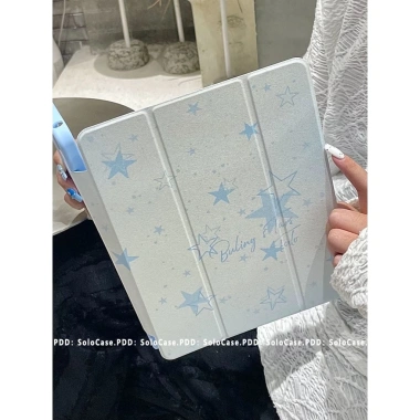 Vỏ Bảo Vệ iPad Pro 2.024, Air, Mini - Màu Xanh Ngôi Sao, Acrylic Gấp Ba, Giá 188k 2 Vỏ Bảo Vệ iPad Pro 2.024, Air, Mini - Màu Xanh Ngôi Sao, Acrylic Gấp Ba, Giá 188k 2