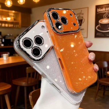 Vỏ cứng Cam Long lanh Cửa sổ lớn cho iPhone 11 12 13 14 15 16 17 Pro Max bảo vệ toàn diện giá ưu đãi 68.409₫ 3