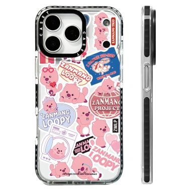 Vỏ dán Zanmang Loopy 2D hỗ trợ sạc không dây từ tính, tương thích iPhone 12‑17 Pro Max, 16E, 17AIR - Chống sốc silicone mềm