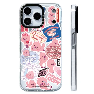 Vỏ dán Zanmang Loopy 2D hỗ trợ sạc không dây từ tính, tương thích iPhone 12‑17 Pro Max, 16E, 17AIR - Chống sốc silicone mềm