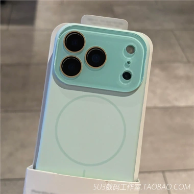 Vỏ iPhone 17/16/15/14/13 Pro Max - silicon lỏng hút từ tính, ống kính pha lê, bảo vệ camera, chống sốc, chống rơi 5