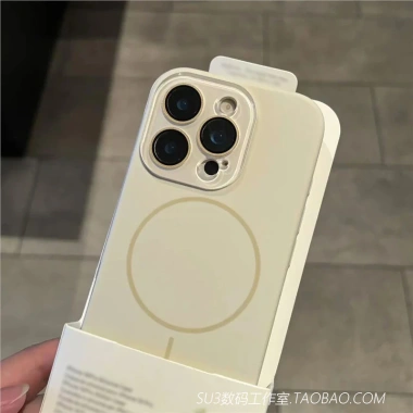 Vỏ iPhone 17/16/15/14/13 Pro Max - silicon lỏng hút từ tính, ống kính pha lê, bảo vệ camera, chống sốc, chống rơi 6