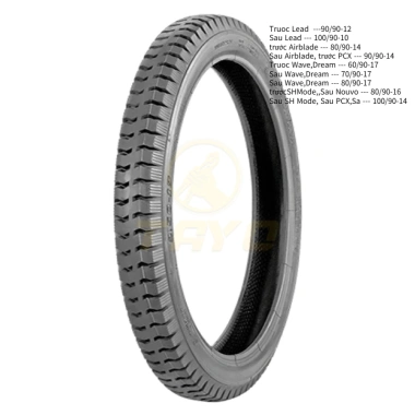 Vỏ lốp xe số nhập khẩu Thái Lan, đủ size, không ruột - Giá chỉ 573.000₫