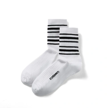 Vớ Nam Cổ Cao ICONDENIM Mid-Crew Đen Trắng - Giá Ưu Đãi 39.000, Độ Bền Cao, Thoải Mái 5